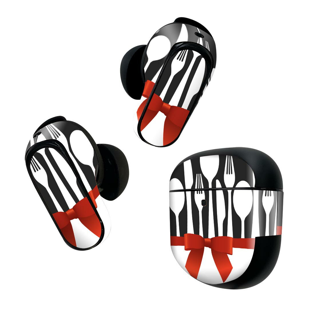 Bose QuietComfort Earbuds II 用 スキンシール ボーズ イヤバッズ2 用　ステッカー　本体3セット ケー..