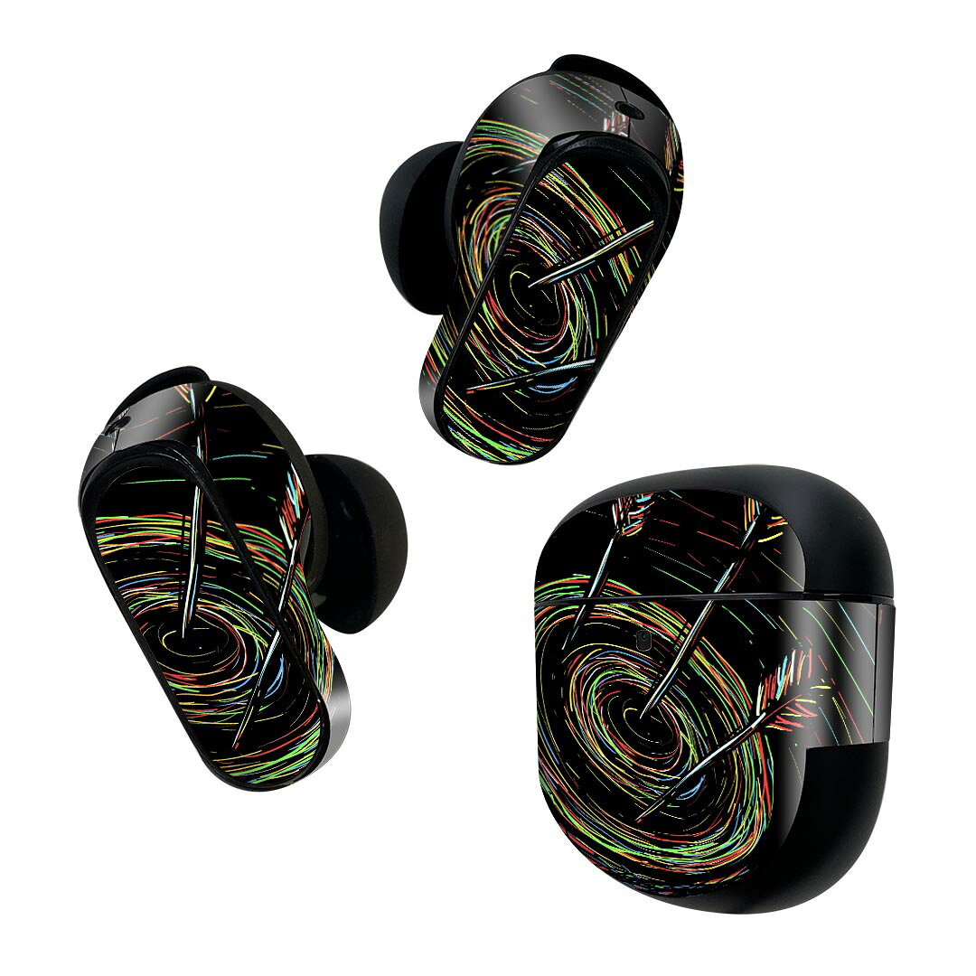 Bose QuietComfort Earbuds II 用 スキンシール ボーズ イヤバッズ2 用　ステッカー　本体3セット ケー..