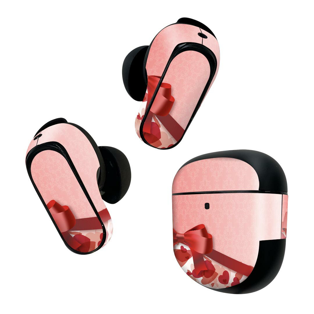 Bose QuietComfort Earbuds II 用 スキンシール ボーズ イヤバッズ2 用　ステッカー　本体3セット ケー..