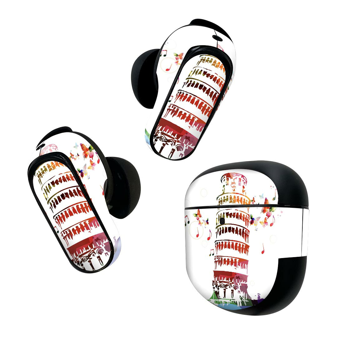 製品名 Bose QuietComfort Earbuds II 専用デザインスキンシール セット内容 Bose QuietComfort Earbuds II 専用シール　イヤホン（左右）3枚、充電ケース用シール 1枚AirPods第3世代専用です。第1?2世代、Proシリーズには対応していません。 商品特徴 再剥離性シートを素材に採用し、細かな位置調整がしやすく貼り直しが容易です。また、エアフリーでもありますので気泡が簡単に逃げるので、キレイに貼ることができます。専用の業務プリンターを使い、商品画像と遜色のない美しい印刷仕上がり。 注意事項 画像はサンプルですので、ご覧の環境によっては多少色味に違いを感じる場合がございます。 イメージと違った、モニターと色味が異なるという理由での交換や返金はご対応出来かねます。スキンシールのみの販売で、機器本体や充電ケース本体は付属しません。シワができた場合、ドライヤーなどで軽く温め、外側に向けてシワを伸ばすように貼ってください。初回貼付時の位置調整や貼り直しは可能ですが、しっかりと押し付けて接着させた後の再剥離、再利用は保証しておりません。また接着部に油分や汚れが付着しますと角の部分は剥がれやすくなりますので、貼付時はあまり触れないようにご注意ください。無地のセミグロスシートにデザインをプリントした商品で、デコなどの加工はございません。 凹凸や光沢があるように見えたり布地や金属を素材にしたように見える商品もありますが、デザインの図版によるものです。印刷時に微妙な画像のズレが生じる場合がございます。ご注文後に1点1点制作する受注生産品の為、不良品以外のご返品や交換は固くお断りします。 商品発送 完全受注生産のハンドメイド商品となりますので、既製品と比べて発送までお時間を頂いています。 基本的に決済確認後2~3営業日、最大で10営業日での発送となります。繁忙期や休業日明けの場合はさらに時間がかかる場合があります。 その際には別途メールにてご連絡致します。メール便の場合、発送日から到着までに2?4日ほどかかる場合が多く、紛失などの保障もご対応できかねます。あらかじめご了承下さい。