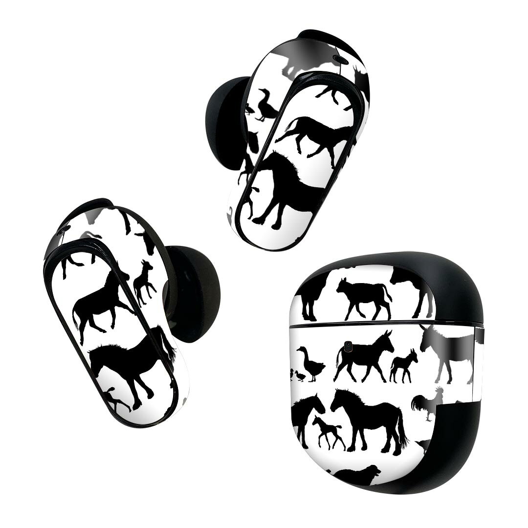 Bose QuietComfort Earbuds II 用 スキンシール ボーズ イヤバッズ2 用　ステッカ...