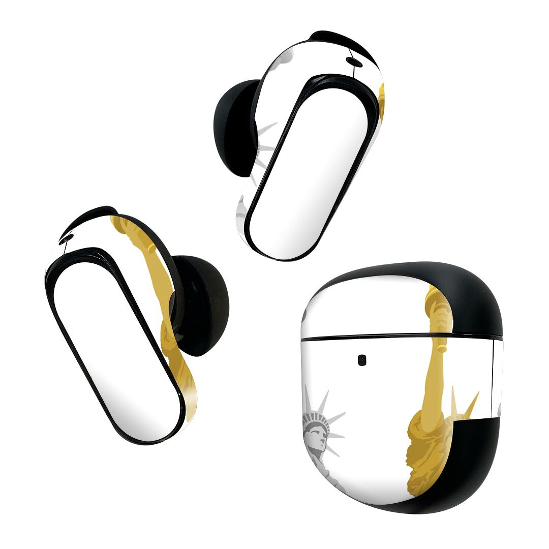製品名 Bose QuietComfort Earbuds II 専用デザインスキンシール セット内容 Bose QuietComfort Earbuds II 専用シール　イヤホン（左右）3枚、充電ケース用シール 1枚AirPods第3世代専用です。第1?2世代、Proシリーズには対応していません。 商品特徴 再剥離性シートを素材に採用し、細かな位置調整がしやすく貼り直しが容易です。また、エアフリーでもありますので気泡が簡単に逃げるので、キレイに貼ることができます。専用の業務プリンターを使い、商品画像と遜色のない美しい印刷仕上がり。 注意事項 画像はサンプルですので、ご覧の環境によっては多少色味に違いを感じる場合がございます。 イメージと違った、モニターと色味が異なるという理由での交換や返金はご対応出来かねます。スキンシールのみの販売で、機器本体や充電ケース本体は付属しません。シワができた場合、ドライヤーなどで軽く温め、外側に向けてシワを伸ばすように貼ってください。初回貼付時の位置調整や貼り直しは可能ですが、しっかりと押し付けて接着させた後の再剥離、再利用は保証しておりません。また接着部に油分や汚れが付着しますと角の部分は剥がれやすくなりますので、貼付時はあまり触れないようにご注意ください。無地のセミグロスシートにデザインをプリントした商品で、デコなどの加工はございません。 凹凸や光沢があるように見えたり布地や金属を素材にしたように見える商品もありますが、デザインの図版によるものです。印刷時に微妙な画像のズレが生じる場合がございます。ご注文後に1点1点制作する受注生産品の為、不良品以外のご返品や交換は固くお断りします。 商品発送 完全受注生産のハンドメイド商品となりますので、既製品と比べて発送までお時間を頂いています。 基本的に決済確認後2~3営業日、最大で10営業日での発送となります。繁忙期や休業日明けの場合はさらに時間がかかる場合があります。 その際には別途メールにてご連絡致します。メール便の場合、発送日から到着までに2?4日ほどかかる場合が多く、紛失などの保障もご対応できかねます。あらかじめご了承下さい。