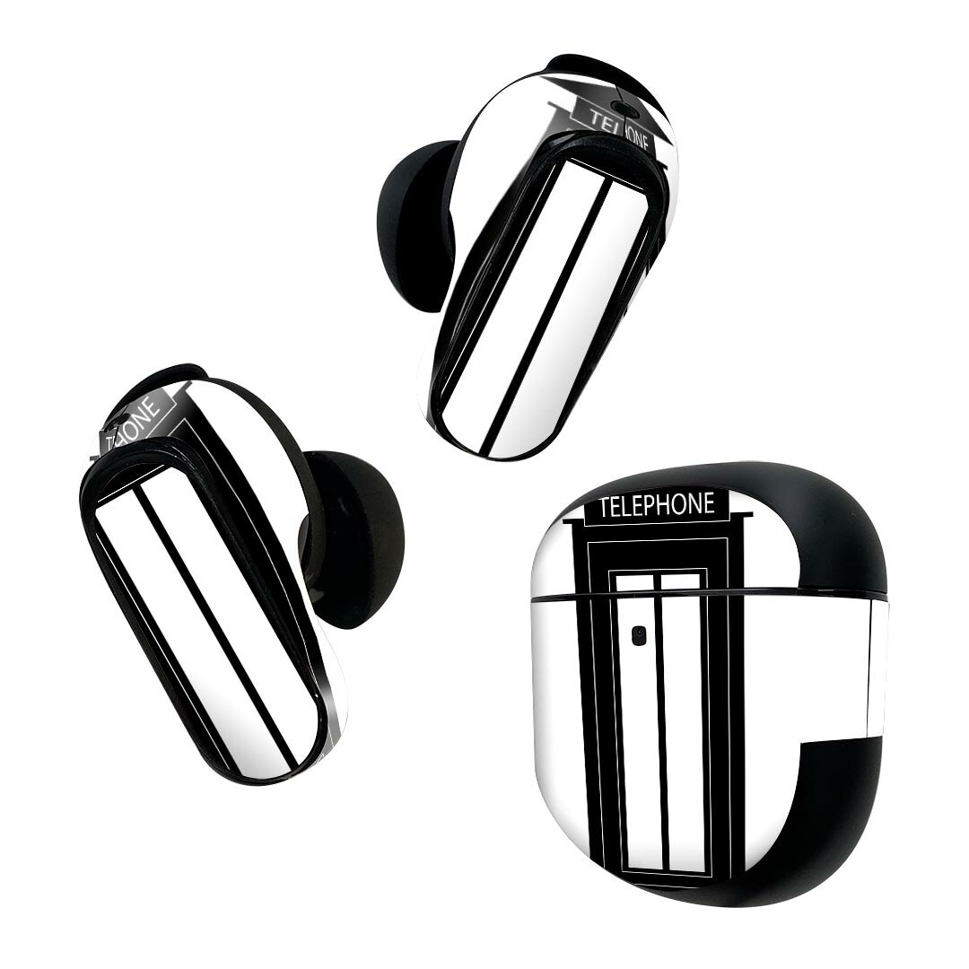製品名 Bose QuietComfort Earbuds II 専用デザインスキンシール セット内容 Bose QuietComfort Earbuds II 専用シール　イヤホン（左右）3枚、充電ケース用シール 1枚AirPods第3世代専用です。第1?2世代、Proシリーズには対応していません。 商品特徴 再剥離性シートを素材に採用し、細かな位置調整がしやすく貼り直しが容易です。また、エアフリーでもありますので気泡が簡単に逃げるので、キレイに貼ることができます。専用の業務プリンターを使い、商品画像と遜色のない美しい印刷仕上がり。 注意事項 画像はサンプルですので、ご覧の環境によっては多少色味に違いを感じる場合がございます。 イメージと違った、モニターと色味が異なるという理由での交換や返金はご対応出来かねます。スキンシールのみの販売で、機器本体や充電ケース本体は付属しません。シワができた場合、ドライヤーなどで軽く温め、外側に向けてシワを伸ばすように貼ってください。初回貼付時の位置調整や貼り直しは可能ですが、しっかりと押し付けて接着させた後の再剥離、再利用は保証しておりません。また接着部に油分や汚れが付着しますと角の部分は剥がれやすくなりますので、貼付時はあまり触れないようにご注意ください。無地のセミグロスシートにデザインをプリントした商品で、デコなどの加工はございません。 凹凸や光沢があるように見えたり布地や金属を素材にしたように見える商品もありますが、デザインの図版によるものです。印刷時に微妙な画像のズレが生じる場合がございます。ご注文後に1点1点制作する受注生産品の為、不良品以外のご返品や交換は固くお断りします。 商品発送 完全受注生産のハンドメイド商品となりますので、既製品と比べて発送までお時間を頂いています。 基本的に決済確認後2~3営業日、最大で10営業日での発送となります。繁忙期や休業日明けの場合はさらに時間がかかる場合があります。 その際には別途メールにてご連絡致します。メール便の場合、発送日から到着までに2?4日ほどかかる場合が多く、紛失などの保障もご対応できかねます。あらかじめご了承下さい。