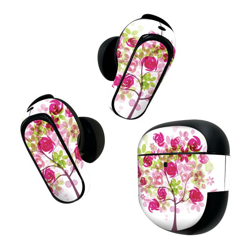 Bose QuietComfort Earbuds II 用 スキンシール ボーズ イヤバッズ2 用 ステッカー 本体3セット ケース1セット 保護 フィルム デコ 色彩 ピンク 009424 Bose QuietComfort Earbuds II 用 スキンシール ボーズ イヤバッズ2 用 ステッカー 本体3セット ケース1セット 保護 フィルム デコ 色彩 ピンク 009424