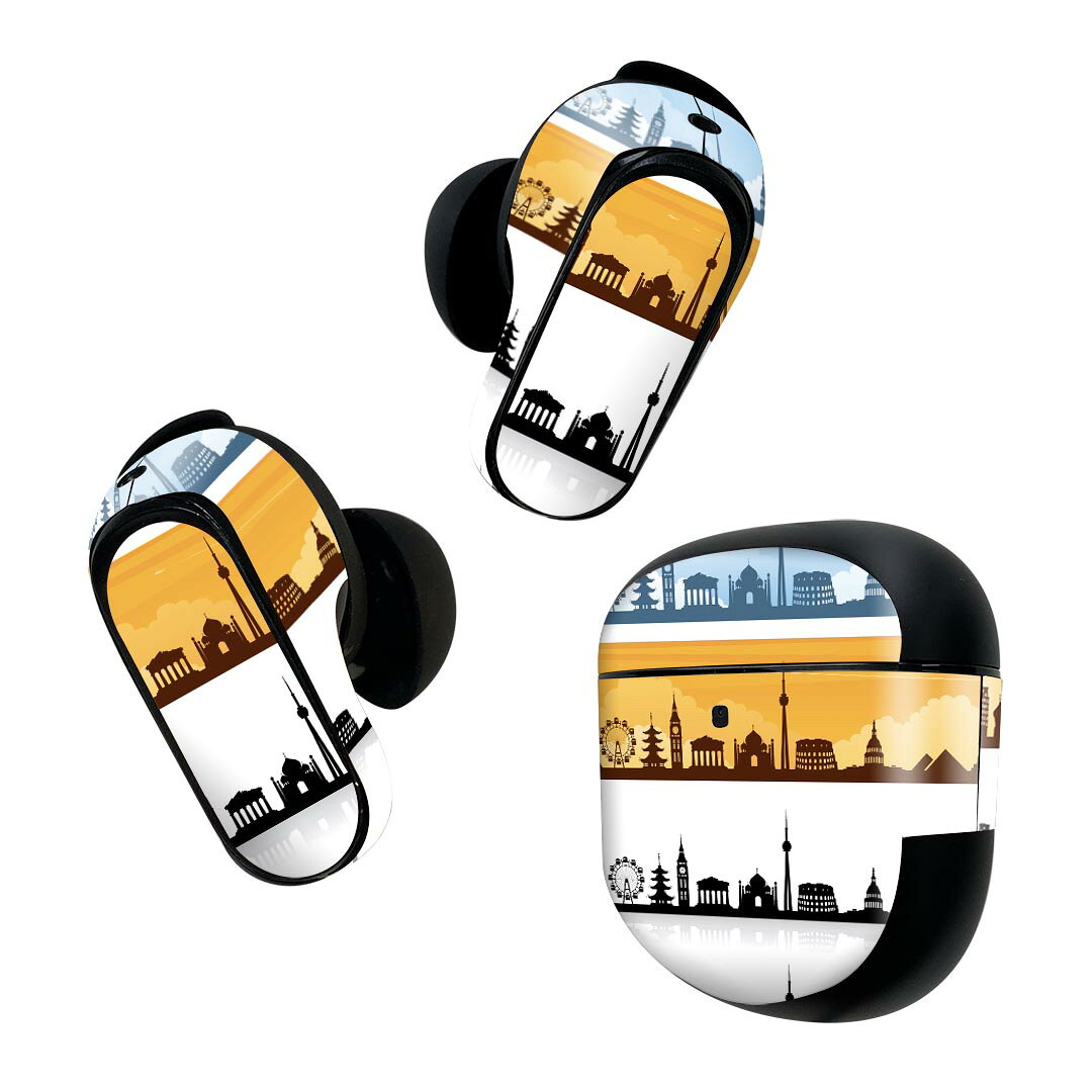 Bose QuietComfort Earbuds II 用 スキンシール ボーズ イヤバッズ2 用　ステッカ...