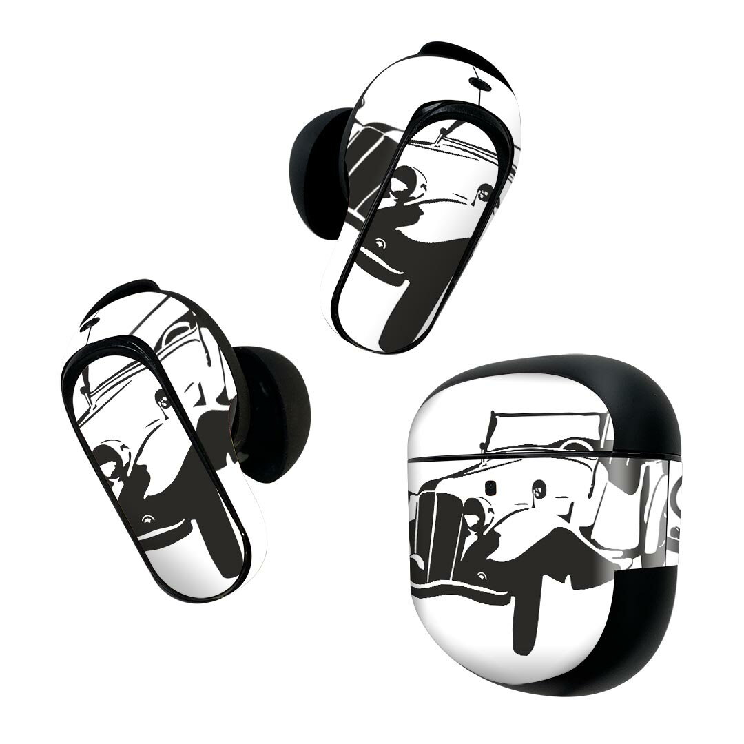 Bose QuietComfort Earbuds II 用 スキンシール ボーズ イヤバッズ2 用　ステッカー　本体3セット ケー..