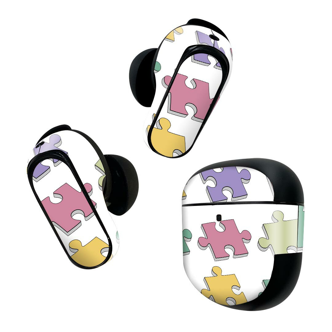 Bose QuietComfort Earbuds II 用 スキンシール ボーズ イヤバッズ2 用　ステッカー　本体3セット ケー..