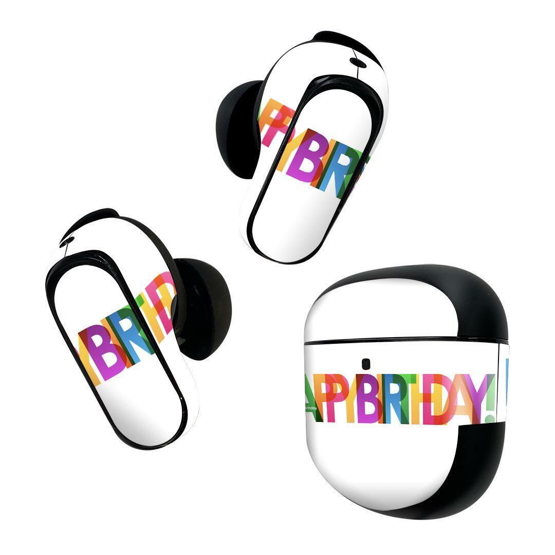 Bose QuietComfort Earbuds II 用 スキンシール ボーズ イヤバッズ2 用　ステッカー　本体3セット ケー..