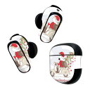 Bose QuietComfort Earbuds II 用 スキンシール ボーズ イヤバッズ2 用 ステッカー 本体3セット ケース1セット 保護 フィルム デコ クリスマス サンタ 乗り物 009926