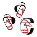 Bose QuietComfort Earbuds II 用 スキンシール ボーズ イヤバッズ2 用 ステッカー 本体3セット ケース1セット 保護 フィルム デコ クリスマス サンタ 赤 010007