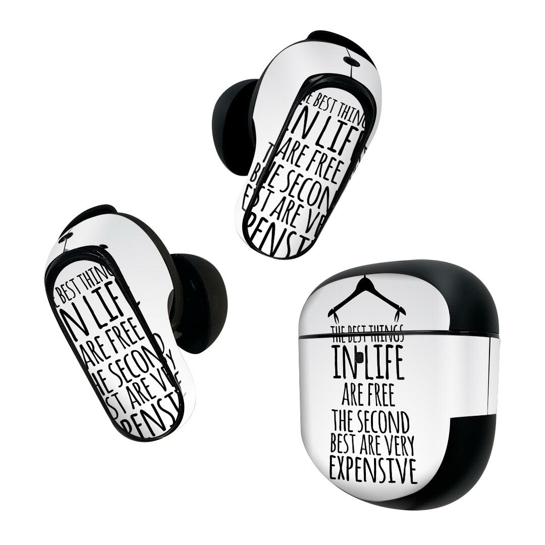 Bose QuietComfort Earbuds II 用 スキンシール ボーズ イヤバッズ2 用　ステッカー　本体3セット ケー..