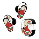 Bose QuietComfort Earbuds II 用 スキンシール ボーズ イヤバッズ2 用 ステッカー 本体3セット ケース1セット 保護 フィルム デコ クリスマス サンタ キャラクター 010068