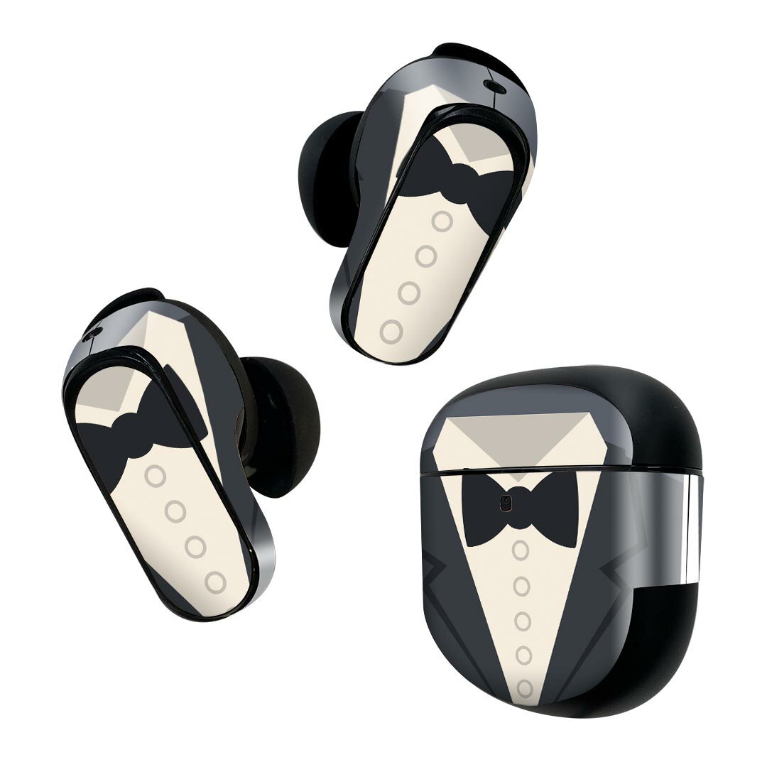 Bose QuietComfort Earbuds II 用 スキンシール ボーズ イヤバッズ2 用　ステッカー　本体3セット ケー..