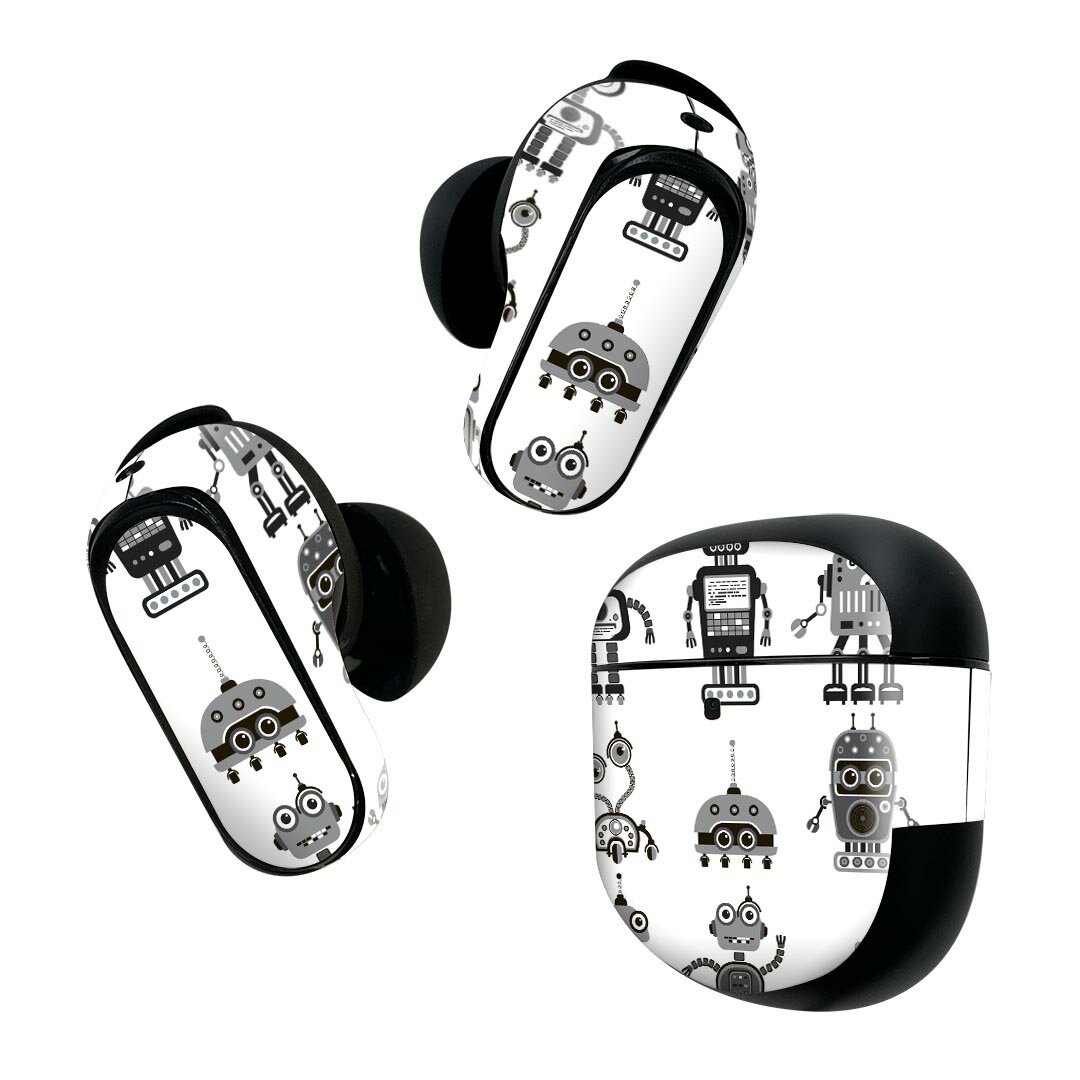 Bose QuietComfort Earbuds II 用 スキンシール ボーズ イヤバッズ2 用　ステッカー　本体3セット ケー..