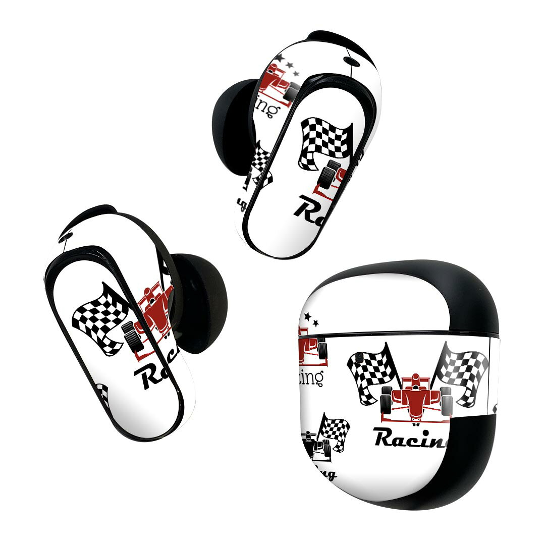 製品名 Bose QuietComfort Earbuds II 専用デザインスキンシール セット内容 Bose QuietComfort Earbuds II 専用シール　イヤホン（左右）3枚、充電ケース用シール 1枚AirPods第3世代専用です。第1?2世代、Proシリーズには対応していません。 商品特徴 再剥離性シートを素材に採用し、細かな位置調整がしやすく貼り直しが容易です。また、エアフリーでもありますので気泡が簡単に逃げるので、キレイに貼ることができます。専用の業務プリンターを使い、商品画像と遜色のない美しい印刷仕上がり。 注意事項 画像はサンプルですので、ご覧の環境によっては多少色味に違いを感じる場合がございます。 イメージと違った、モニターと色味が異なるという理由での交換や返金はご対応出来かねます。スキンシールのみの販売で、機器本体や充電ケース本体は付属しません。シワができた場合、ドライヤーなどで軽く温め、外側に向けてシワを伸ばすように貼ってください。初回貼付時の位置調整や貼り直しは可能ですが、しっかりと押し付けて接着させた後の再剥離、再利用は保証しておりません。また接着部に油分や汚れが付着しますと角の部分は剥がれやすくなりますので、貼付時はあまり触れないようにご注意ください。無地のセミグロスシートにデザインをプリントした商品で、デコなどの加工はございません。 凹凸や光沢があるように見えたり布地や金属を素材にしたように見える商品もありますが、デザインの図版によるものです。印刷時に微妙な画像のズレが生じる場合がございます。ご注文後に1点1点制作する受注生産品の為、不良品以外のご返品や交換は固くお断りします。 商品発送 完全受注生産のハンドメイド商品となりますので、既製品と比べて発送までお時間を頂いています。 基本的に決済確認後2~3営業日、最大で10営業日での発送となります。繁忙期や休業日明けの場合はさらに時間がかかる場合があります。 その際には別途メールにてご連絡致します。メール便の場合、発送日から到着までに2?4日ほどかかる場合が多く、紛失などの保障もご対応できかねます。あらかじめご了承下さい。