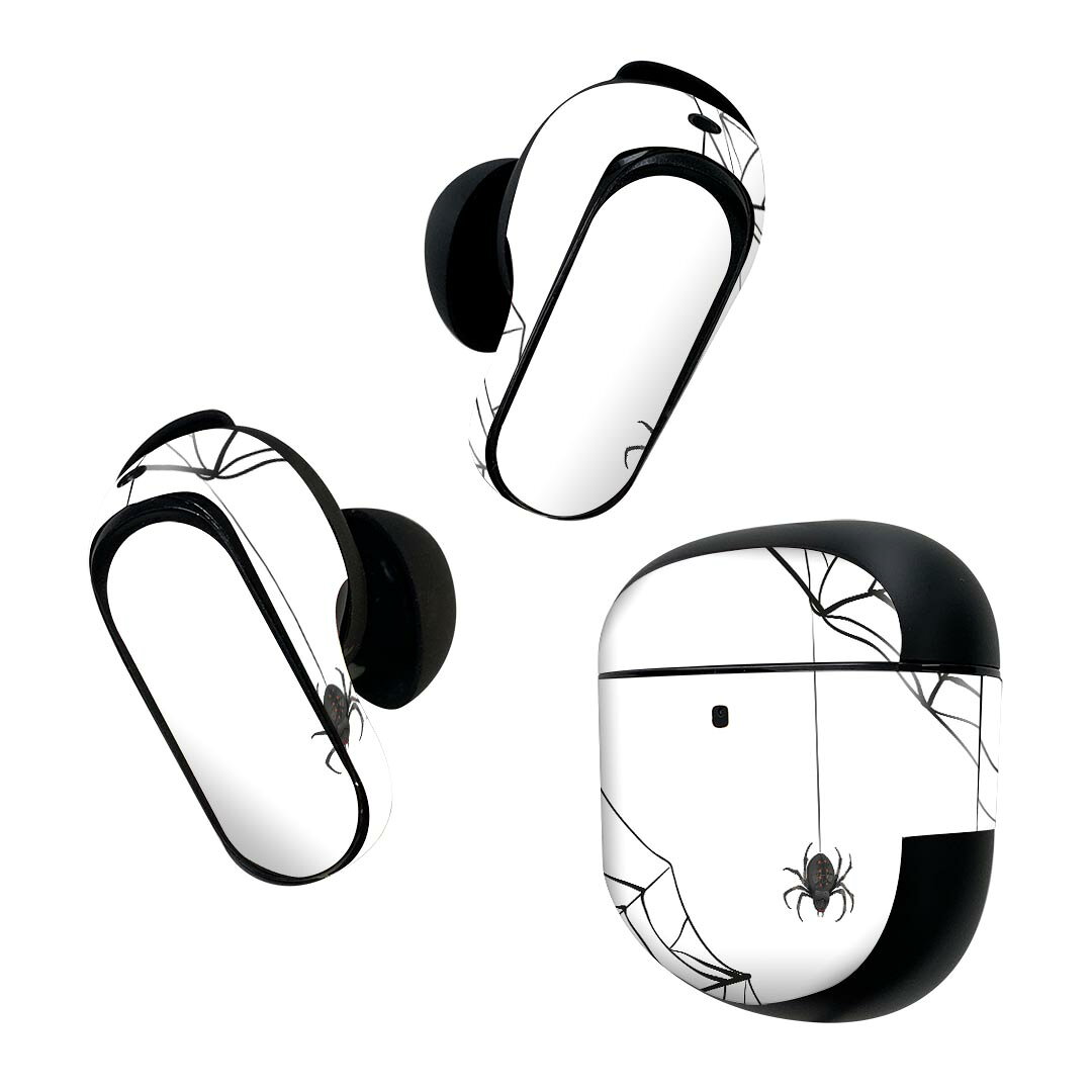 製品名 Bose QuietComfort Earbuds II 専用デザインスキンシール セット内容 Bose QuietComfort Earbuds II 専用シール　イヤホン（左右）3枚、充電ケース用シール 1枚AirPods第3世代専用です。第1?2世代、Proシリーズには対応していません。 商品特徴 再剥離性シートを素材に採用し、細かな位置調整がしやすく貼り直しが容易です。また、エアフリーでもありますので気泡が簡単に逃げるので、キレイに貼ることができます。専用の業務プリンターを使い、商品画像と遜色のない美しい印刷仕上がり。 注意事項 画像はサンプルですので、ご覧の環境によっては多少色味に違いを感じる場合がございます。 イメージと違った、モニターと色味が異なるという理由での交換や返金はご対応出来かねます。スキンシールのみの販売で、機器本体や充電ケース本体は付属しません。シワができた場合、ドライヤーなどで軽く温め、外側に向けてシワを伸ばすように貼ってください。初回貼付時の位置調整や貼り直しは可能ですが、しっかりと押し付けて接着させた後の再剥離、再利用は保証しておりません。また接着部に油分や汚れが付着しますと角の部分は剥がれやすくなりますので、貼付時はあまり触れないようにご注意ください。無地のセミグロスシートにデザインをプリントした商品で、デコなどの加工はございません。 凹凸や光沢があるように見えたり布地や金属を素材にしたように見える商品もありますが、デザインの図版によるものです。印刷時に微妙な画像のズレが生じる場合がございます。ご注文後に1点1点制作する受注生産品の為、不良品以外のご返品や交換は固くお断りします。 商品発送 完全受注生産のハンドメイド商品となりますので、既製品と比べて発送までお時間を頂いています。 基本的に決済確認後2~3営業日、最大で10営業日での発送となります。繁忙期や休業日明けの場合はさらに時間がかかる場合があります。 その際には別途メールにてご連絡致します。メール便の場合、発送日から到着までに2?4日ほどかかる場合が多く、紛失などの保障もご対応できかねます。あらかじめご了承下さい。