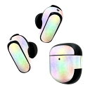 Bose QuietComfort Earbuds II 用 スキンシール ボーズ イヤバッズ2 用 ステッカー 本体3セット ケース1セット 保護 フィルム デコ カラフル 虹色 010244(2)