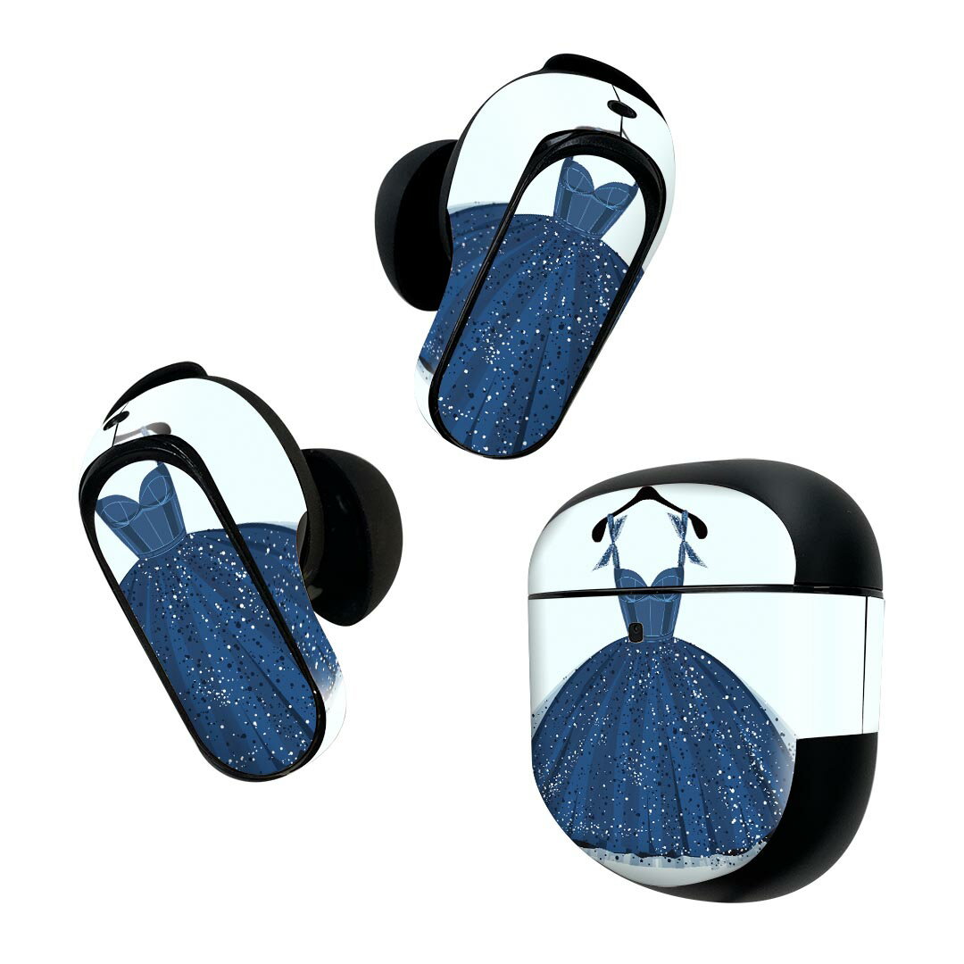 Bose QuietComfort Earbuds II 用 スキンシール ボーズ イヤバッズ2 用　ステッカー　本体3セット ケー..