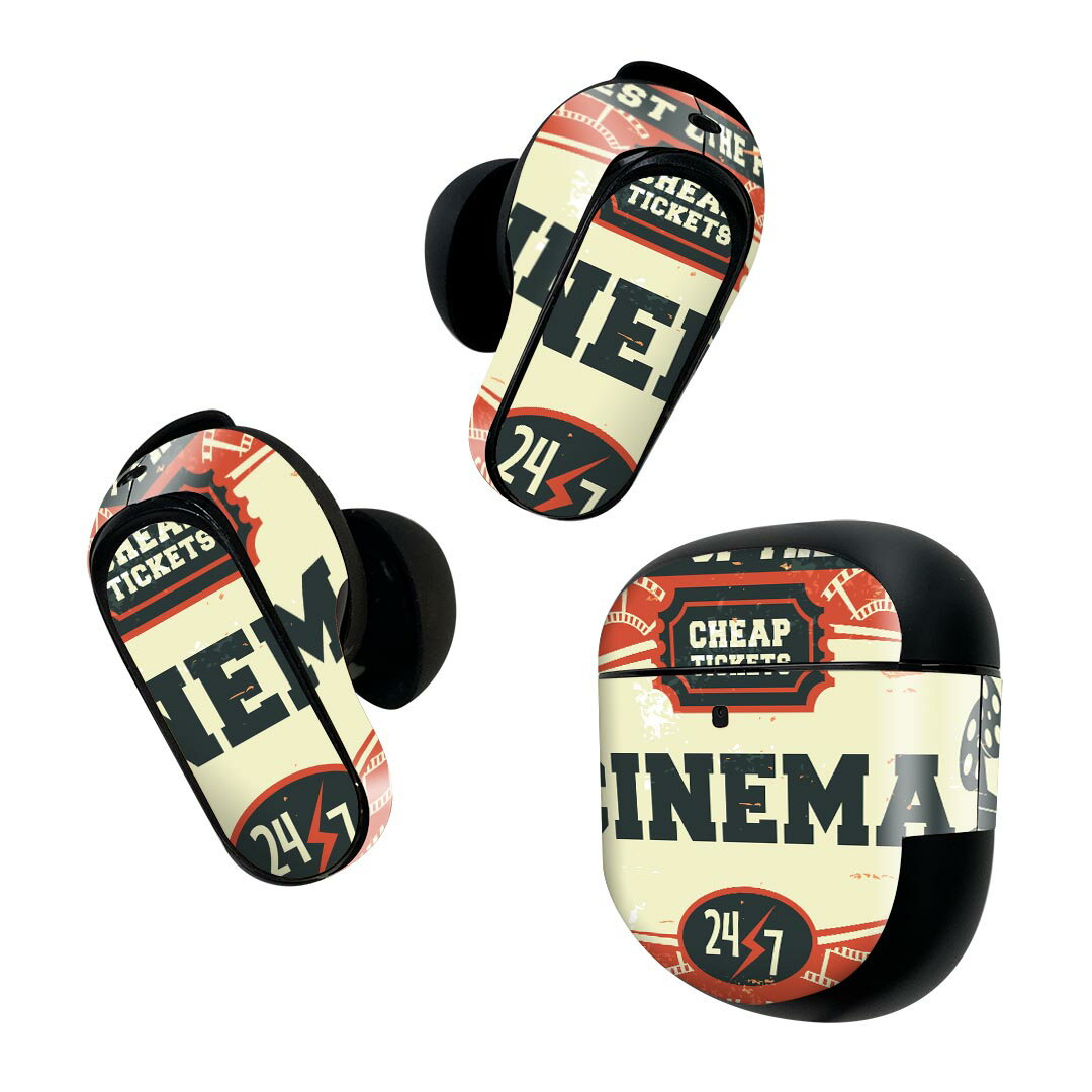 Bose QuietComfort Earbuds II 用 スキンシール ボーズ イヤバッズ2 用　ステッカー　本体3セット ケー..