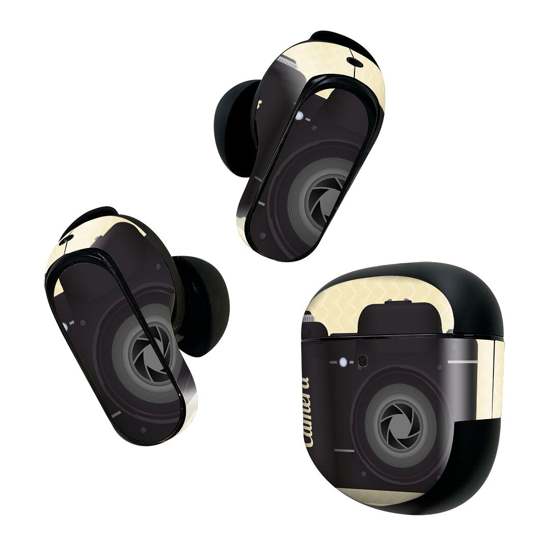 製品名 Bose QuietComfort Earbuds II 専用デザインスキンシール セット内容 Bose QuietComfort Earbuds II 専用シール　イヤホン（左右）3枚、充電ケース用シール 1枚AirPods第3世代専用です。第1?2世代、Proシリーズには対応していません。 商品特徴 再剥離性シートを素材に採用し、細かな位置調整がしやすく貼り直しが容易です。また、エアフリーでもありますので気泡が簡単に逃げるので、キレイに貼ることができます。専用の業務プリンターを使い、商品画像と遜色のない美しい印刷仕上がり。 注意事項 画像はサンプルですので、ご覧の環境によっては多少色味に違いを感じる場合がございます。 イメージと違った、モニターと色味が異なるという理由での交換や返金はご対応出来かねます。スキンシールのみの販売で、機器本体や充電ケース本体は付属しません。シワができた場合、ドライヤーなどで軽く温め、外側に向けてシワを伸ばすように貼ってください。初回貼付時の位置調整や貼り直しは可能ですが、しっかりと押し付けて接着させた後の再剥離、再利用は保証しておりません。また接着部に油分や汚れが付着しますと角の部分は剥がれやすくなりますので、貼付時はあまり触れないようにご注意ください。無地のセミグロスシートにデザインをプリントした商品で、デコなどの加工はございません。 凹凸や光沢があるように見えたり布地や金属を素材にしたように見える商品もありますが、デザインの図版によるものです。印刷時に微妙な画像のズレが生じる場合がございます。ご注文後に1点1点制作する受注生産品の為、不良品以外のご返品や交換は固くお断りします。 商品発送 完全受注生産のハンドメイド商品となりますので、既製品と比べて発送までお時間を頂いています。 基本的に決済確認後2~3営業日、最大で10営業日での発送となります。繁忙期や休業日明けの場合はさらに時間がかかる場合があります。 その際には別途メールにてご連絡致します。メール便の場合、発送日から到着までに2?4日ほどかかる場合が多く、紛失などの保障もご対応できかねます。あらかじめご了承下さい。