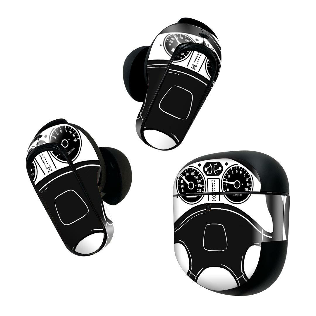 Bose QuietComfort Earbuds II 用 スキンシール ボーズ イヤバッズ2 用　ステッカー　本体3セット ケー..