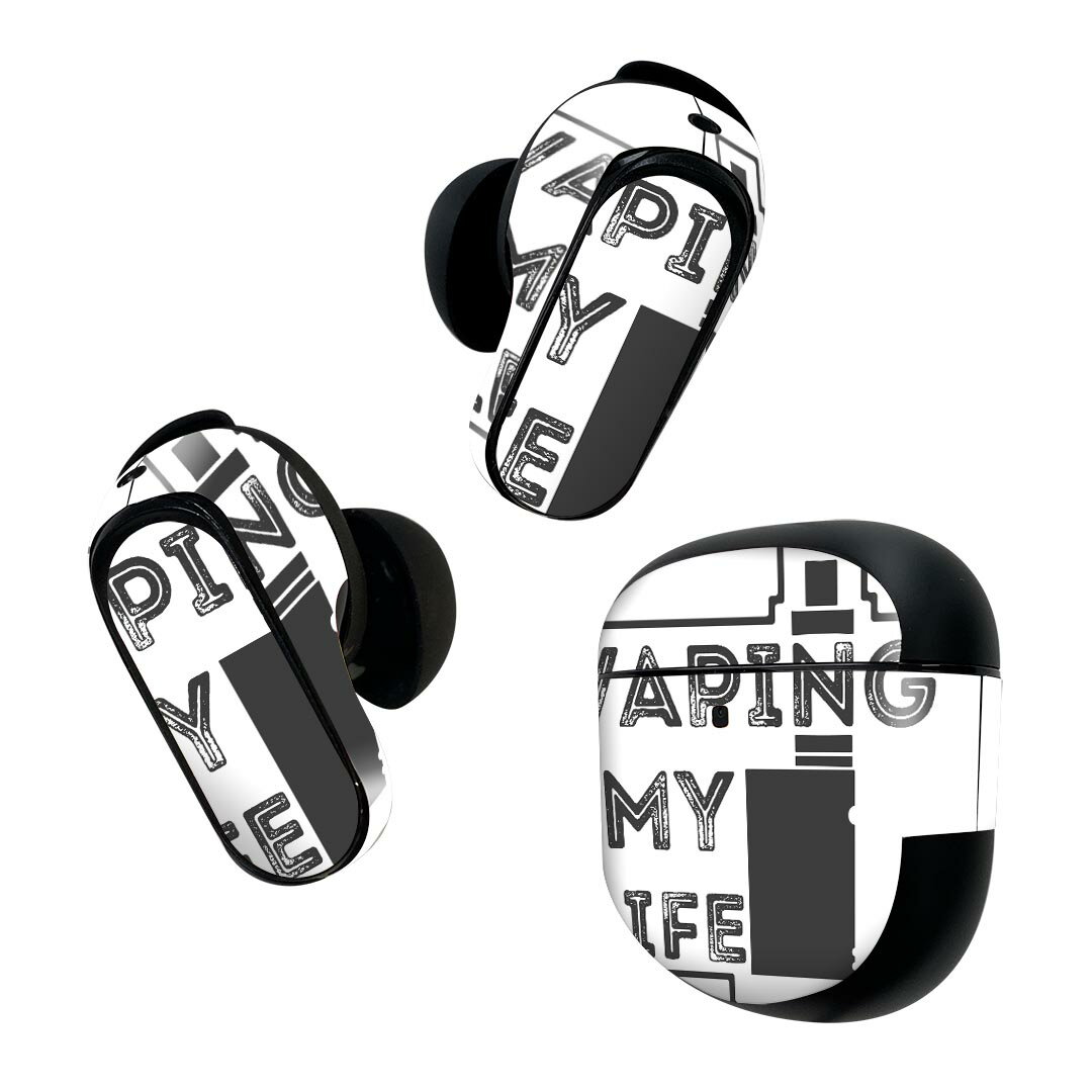 Bose QuietComfort Earbuds II 用 スキンシール ボーズ イヤバッズ2 用　ステッカー　本体3セット ケー..