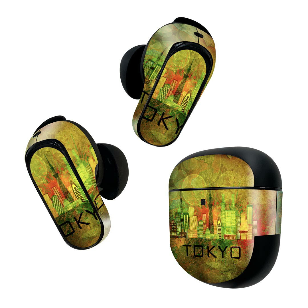 製品名 Bose QuietComfort Earbuds II 専用デザインスキンシール セット内容 Bose QuietComfort Earbuds II 専用シール　イヤホン（左右）3枚、充電ケース用シール 1枚AirPods第3世代専用です。第1?2世代、Proシリーズには対応していません。 商品特徴 再剥離性シートを素材に採用し、細かな位置調整がしやすく貼り直しが容易です。また、エアフリーでもありますので気泡が簡単に逃げるので、キレイに貼ることができます。専用の業務プリンターを使い、商品画像と遜色のない美しい印刷仕上がり。 注意事項 画像はサンプルですので、ご覧の環境によっては多少色味に違いを感じる場合がございます。 イメージと違った、モニターと色味が異なるという理由での交換や返金はご対応出来かねます。スキンシールのみの販売で、機器本体や充電ケース本体は付属しません。シワができた場合、ドライヤーなどで軽く温め、外側に向けてシワを伸ばすように貼ってください。初回貼付時の位置調整や貼り直しは可能ですが、しっかりと押し付けて接着させた後の再剥離、再利用は保証しておりません。また接着部に油分や汚れが付着しますと角の部分は剥がれやすくなりますので、貼付時はあまり触れないようにご注意ください。無地のセミグロスシートにデザインをプリントした商品で、デコなどの加工はございません。 凹凸や光沢があるように見えたり布地や金属を素材にしたように見える商品もありますが、デザインの図版によるものです。印刷時に微妙な画像のズレが生じる場合がございます。ご注文後に1点1点制作する受注生産品の為、不良品以外のご返品や交換は固くお断りします。 商品発送 完全受注生産のハンドメイド商品となりますので、既製品と比べて発送までお時間を頂いています。 基本的に決済確認後2~3営業日、最大で10営業日での発送となります。繁忙期や休業日明けの場合はさらに時間がかかる場合があります。 その際には別途メールにてご連絡致します。メール便の場合、発送日から到着までに2?4日ほどかかる場合が多く、紛失などの保障もご対応できかねます。あらかじめご了承下さい。