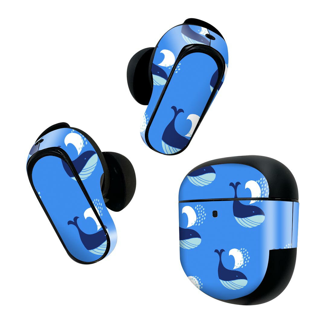 Bose QuietComfort Earbuds II 用 スキンシール ボーズ イヤバッズ2 用　ステッカ...