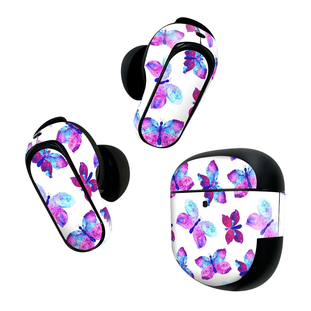 製品名 Bose QuietComfort Earbuds II 専用デザインスキンシール セット内容 Bose QuietComfort Earbuds II 専用シール　イヤホン（左右）3枚、充電ケース用シール 1枚AirPods第3世代専用です。第1?2世代、Proシリーズには対応していません。 商品特徴 再剥離性シートを素材に採用し、細かな位置調整がしやすく貼り直しが容易です。また、エアフリーでもありますので気泡が簡単に逃げるので、キレイに貼ることができます。専用の業務プリンターを使い、商品画像と遜色のない美しい印刷仕上がり。 注意事項 画像はサンプルですので、ご覧の環境によっては多少色味に違いを感じる場合がございます。 イメージと違った、モニターと色味が異なるという理由での交換や返金はご対応出来かねます。スキンシールのみの販売で、機器本体や充電ケース本体は付属しません。シワができた場合、ドライヤーなどで軽く温め、外側に向けてシワを伸ばすように貼ってください。初回貼付時の位置調整や貼り直しは可能ですが、しっかりと押し付けて接着させた後の再剥離、再利用は保証しておりません。また接着部に油分や汚れが付着しますと角の部分は剥がれやすくなりますので、貼付時はあまり触れないようにご注意ください。無地のセミグロスシートにデザインをプリントした商品で、デコなどの加工はございません。 凹凸や光沢があるように見えたり布地や金属を素材にしたように見える商品もありますが、デザインの図版によるものです。印刷時に微妙な画像のズレが生じる場合がございます。ご注文後に1点1点制作する受注生産品の為、不良品以外のご返品や交換は固くお断りします。 商品発送 完全受注生産のハンドメイド商品となりますので、既製品と比べて発送までお時間を頂いています。 基本的に決済確認後2~3営業日、最大で10営業日での発送となります。繁忙期や休業日明けの場合はさらに時間がかかる場合があります。 その際には別途メールにてご連絡致します。メール便の場合、発送日から到着までに2?4日ほどかかる場合が多く、紛失などの保障もご対応できかねます。あらかじめご了承下さい。