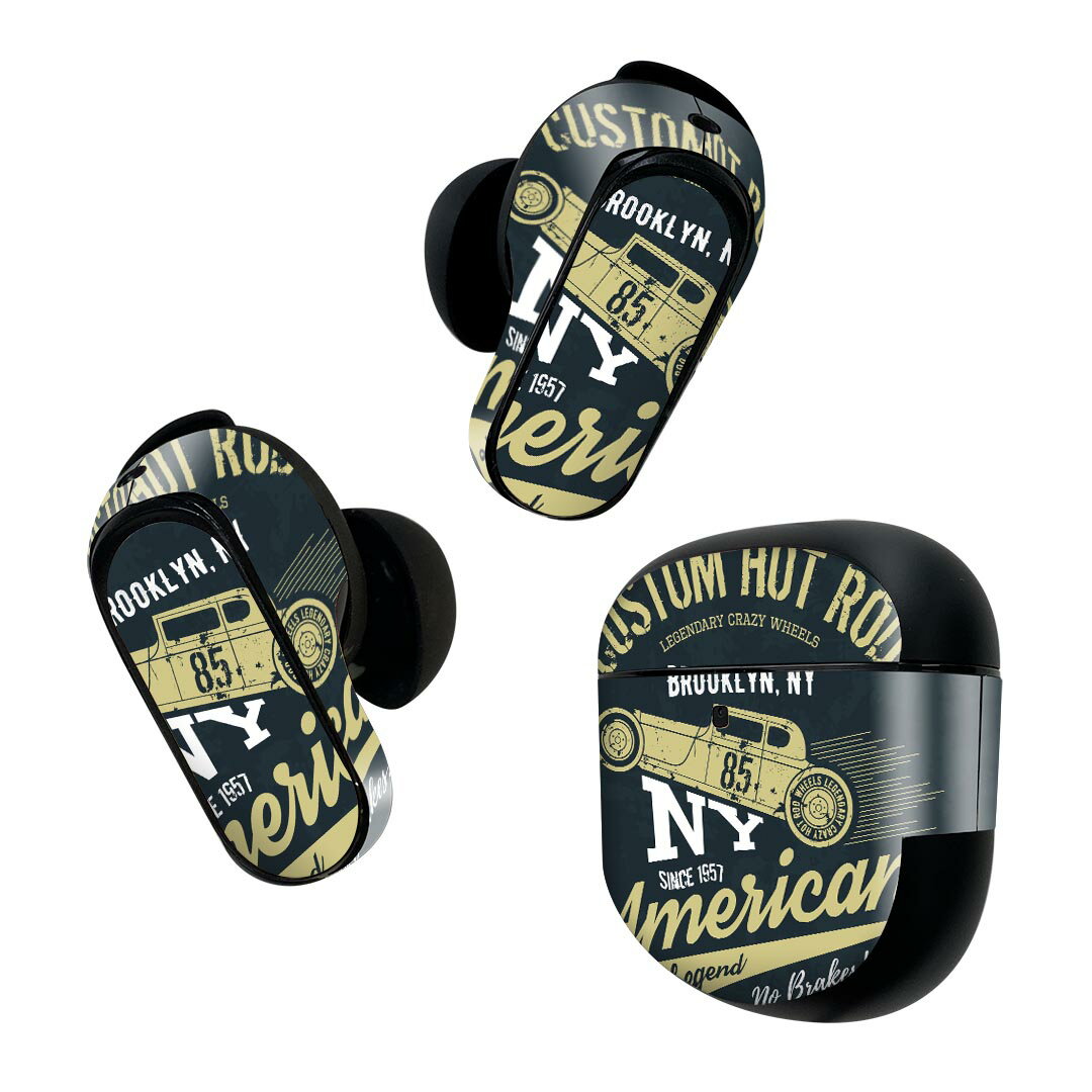 Bose QuietComfort Earbuds II 用 スキンシール ボーズ イヤバッズ2 用　ステッカー　本体3セット ケー..