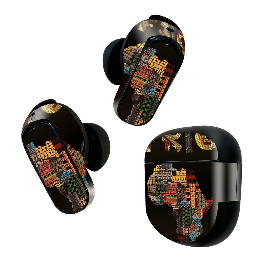 Bose QuietComfort Earbuds II 用 スキンシール ボーズ イヤバッズ2 用　ステッカー　本体3セット ケー..