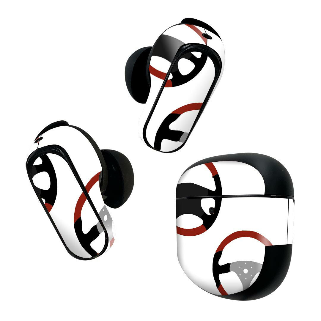 Bose QuietComfort Earbuds II 用 スキンシール ボーズ イヤバッズ2 用　ステッカー　本体3セット ケー..