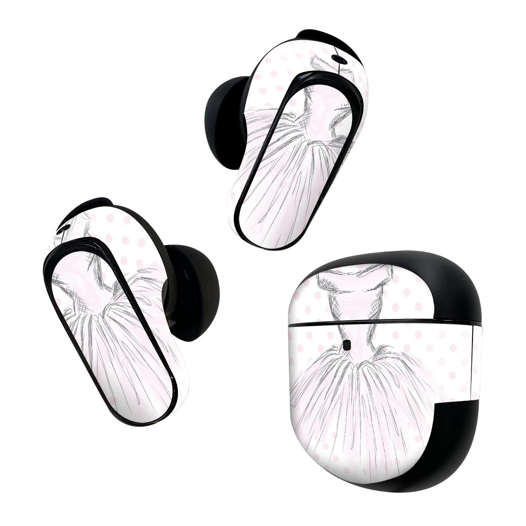 Bose QuietComfort Earbuds II 用 スキンシール ボーズ イヤバッズ2 用　ステッカー　本体3セット ケー..
