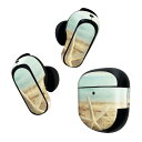 Bose QuietComfort Earbuds II 用 スキンシール ボーズ イヤバッズ2 用 ステッカー 本体3セット ケース1セット 保護 フィルム デコ 海 ビーチ ヒトデ 011095(2)