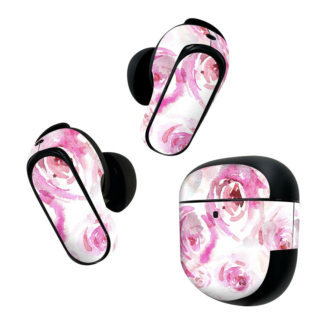 製品名 Bose QuietComfort Earbuds II 専用デザインスキンシール セット内容 Bose QuietComfort Earbuds II 専用シール　イヤホン（左右）3枚、充電ケース用シール 1枚AirPods第3世代専用です。第1?2世代、Proシリーズには対応していません。 商品特徴 再剥離性シートを素材に採用し、細かな位置調整がしやすく貼り直しが容易です。また、エアフリーでもありますので気泡が簡単に逃げるので、キレイに貼ることができます。専用の業務プリンターを使い、商品画像と遜色のない美しい印刷仕上がり。 注意事項 画像はサンプルですので、ご覧の環境によっては多少色味に違いを感じる場合がございます。 イメージと違った、モニターと色味が異なるという理由での交換や返金はご対応出来かねます。スキンシールのみの販売で、機器本体や充電ケース本体は付属しません。シワができた場合、ドライヤーなどで軽く温め、外側に向けてシワを伸ばすように貼ってください。初回貼付時の位置調整や貼り直しは可能ですが、しっかりと押し付けて接着させた後の再剥離、再利用は保証しておりません。また接着部に油分や汚れが付着しますと角の部分は剥がれやすくなりますので、貼付時はあまり触れないようにご注意ください。無地のセミグロスシートにデザインをプリントした商品で、デコなどの加工はございません。 凹凸や光沢があるように見えたり布地や金属を素材にしたように見える商品もありますが、デザインの図版によるものです。印刷時に微妙な画像のズレが生じる場合がございます。ご注文後に1点1点制作する受注生産品の為、不良品以外のご返品や交換は固くお断りします。 商品発送 完全受注生産のハンドメイド商品となりますので、既製品と比べて発送までお時間を頂いています。 基本的に決済確認後2~3営業日、最大で10営業日での発送となります。繁忙期や休業日明けの場合はさらに時間がかかる場合があります。 その際には別途メールにてご連絡致します。メール便の場合、発送日から到着までに2?4日ほどかかる場合が多く、紛失などの保障もご対応できかねます。あらかじめご了承下さい。