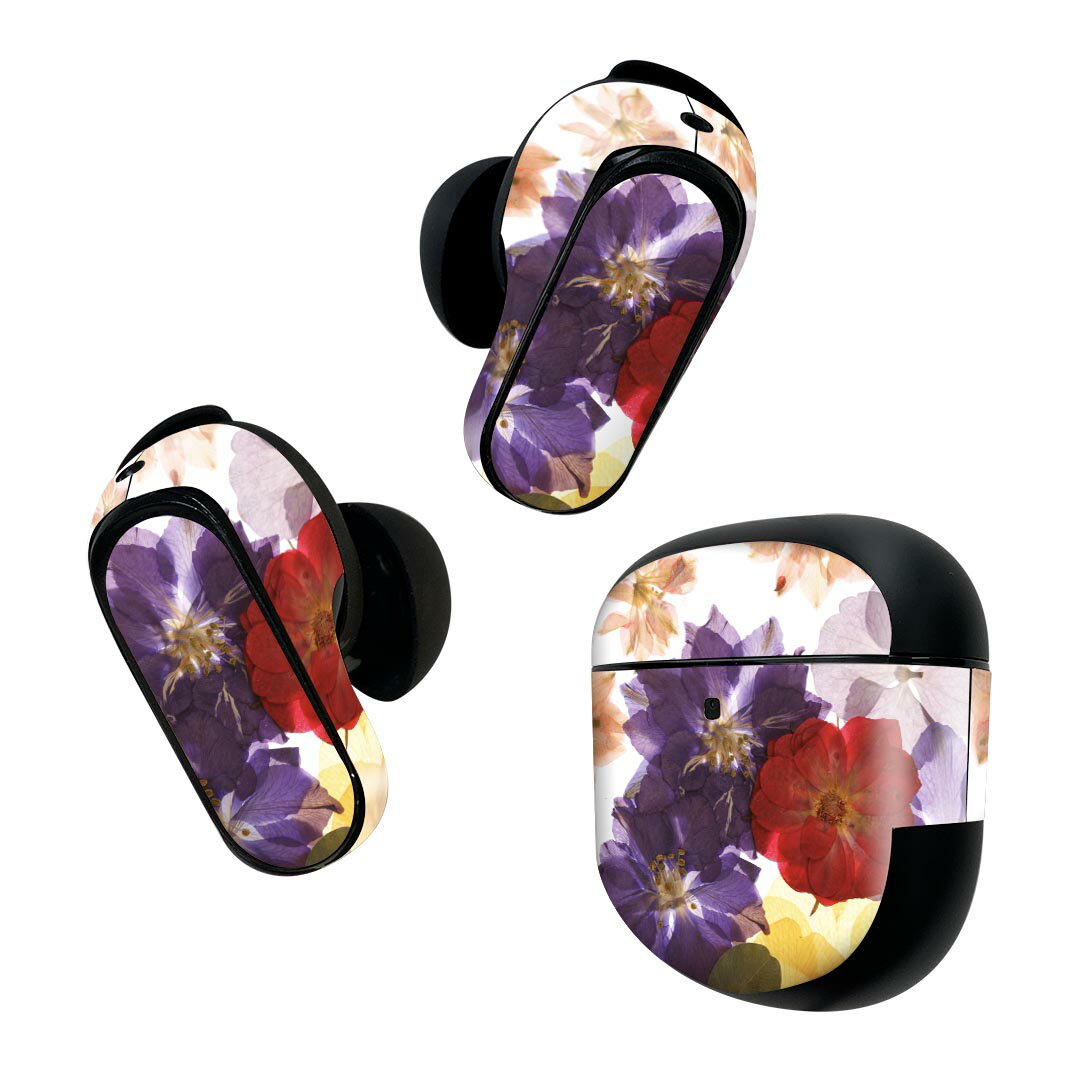 Bose QuietComfort Earbuds II 用 スキンシール ボーズ イヤバッズ2 用　ステッカー　本体3セット ケー..