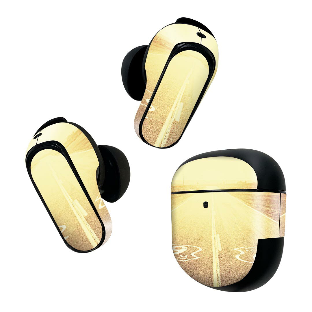 製品名 Bose QuietComfort Earbuds II 専用デザインスキンシール セット内容 Bose QuietComfort Earbuds II 専用シール　イヤホン（左右）3枚、充電ケース用シール 1枚AirPods第3世代専用です。第1?2世代、Proシリーズには対応していません。 商品特徴 再剥離性シートを素材に採用し、細かな位置調整がしやすく貼り直しが容易です。また、エアフリーでもありますので気泡が簡単に逃げるので、キレイに貼ることができます。専用の業務プリンターを使い、商品画像と遜色のない美しい印刷仕上がり。 注意事項 画像はサンプルですので、ご覧の環境によっては多少色味に違いを感じる場合がございます。 イメージと違った、モニターと色味が異なるという理由での交換や返金はご対応出来かねます。スキンシールのみの販売で、機器本体や充電ケース本体は付属しません。シワができた場合、ドライヤーなどで軽く温め、外側に向けてシワを伸ばすように貼ってください。初回貼付時の位置調整や貼り直しは可能ですが、しっかりと押し付けて接着させた後の再剥離、再利用は保証しておりません。また接着部に油分や汚れが付着しますと角の部分は剥がれやすくなりますので、貼付時はあまり触れないようにご注意ください。無地のセミグロスシートにデザインをプリントした商品で、デコなどの加工はございません。 凹凸や光沢があるように見えたり布地や金属を素材にしたように見える商品もありますが、デザインの図版によるものです。印刷時に微妙な画像のズレが生じる場合がございます。ご注文後に1点1点制作する受注生産品の為、不良品以外のご返品や交換は固くお断りします。 商品発送 完全受注生産のハンドメイド商品となりますので、既製品と比べて発送までお時間を頂いています。 基本的に決済確認後2~3営業日、最大で10営業日での発送となります。繁忙期や休業日明けの場合はさらに時間がかかる場合があります。 その際には別途メールにてご連絡致します。メール便の場合、発送日から到着までに2?4日ほどかかる場合が多く、紛失などの保障もご対応できかねます。あらかじめご了承下さい。