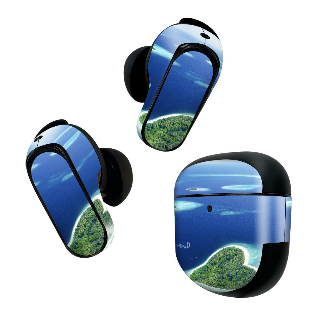 Bose QuietComfort Earbuds II 用 スキンシール ボーズ イヤバッズ2 用　ステッカー　本体3セット ケー..