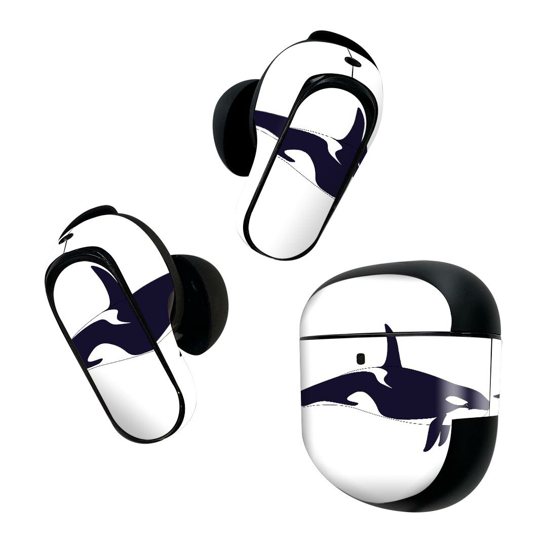 製品名 Bose QuietComfort Earbuds II 専用デザインスキンシール セット内容 Bose QuietComfort Earbuds II 専用シール　イヤホン（左右）3枚、充電ケース用シール 1枚AirPods第3世代専用です。第1?2世代、Proシリーズには対応していません。 商品特徴 再剥離性シートを素材に採用し、細かな位置調整がしやすく貼り直しが容易です。また、エアフリーでもありますので気泡が簡単に逃げるので、キレイに貼ることができます。専用の業務プリンターを使い、商品画像と遜色のない美しい印刷仕上がり。 注意事項 画像はサンプルですので、ご覧の環境によっては多少色味に違いを感じる場合がございます。 イメージと違った、モニターと色味が異なるという理由での交換や返金はご対応出来かねます。スキンシールのみの販売で、機器本体や充電ケース本体は付属しません。シワができた場合、ドライヤーなどで軽く温め、外側に向けてシワを伸ばすように貼ってください。初回貼付時の位置調整や貼り直しは可能ですが、しっかりと押し付けて接着させた後の再剥離、再利用は保証しておりません。また接着部に油分や汚れが付着しますと角の部分は剥がれやすくなりますので、貼付時はあまり触れないようにご注意ください。無地のセミグロスシートにデザインをプリントした商品で、デコなどの加工はございません。 凹凸や光沢があるように見えたり布地や金属を素材にしたように見える商品もありますが、デザインの図版によるものです。印刷時に微妙な画像のズレが生じる場合がございます。ご注文後に1点1点制作する受注生産品の為、不良品以外のご返品や交換は固くお断りします。 商品発送 完全受注生産のハンドメイド商品となりますので、既製品と比べて発送までお時間を頂いています。 基本的に決済確認後2~3営業日、最大で10営業日での発送となります。繁忙期や休業日明けの場合はさらに時間がかかる場合があります。 その際には別途メールにてご連絡致します。メール便の場合、発送日から到着までに2?4日ほどかかる場合が多く、紛失などの保障もご対応できかねます。あらかじめご了承下さい。