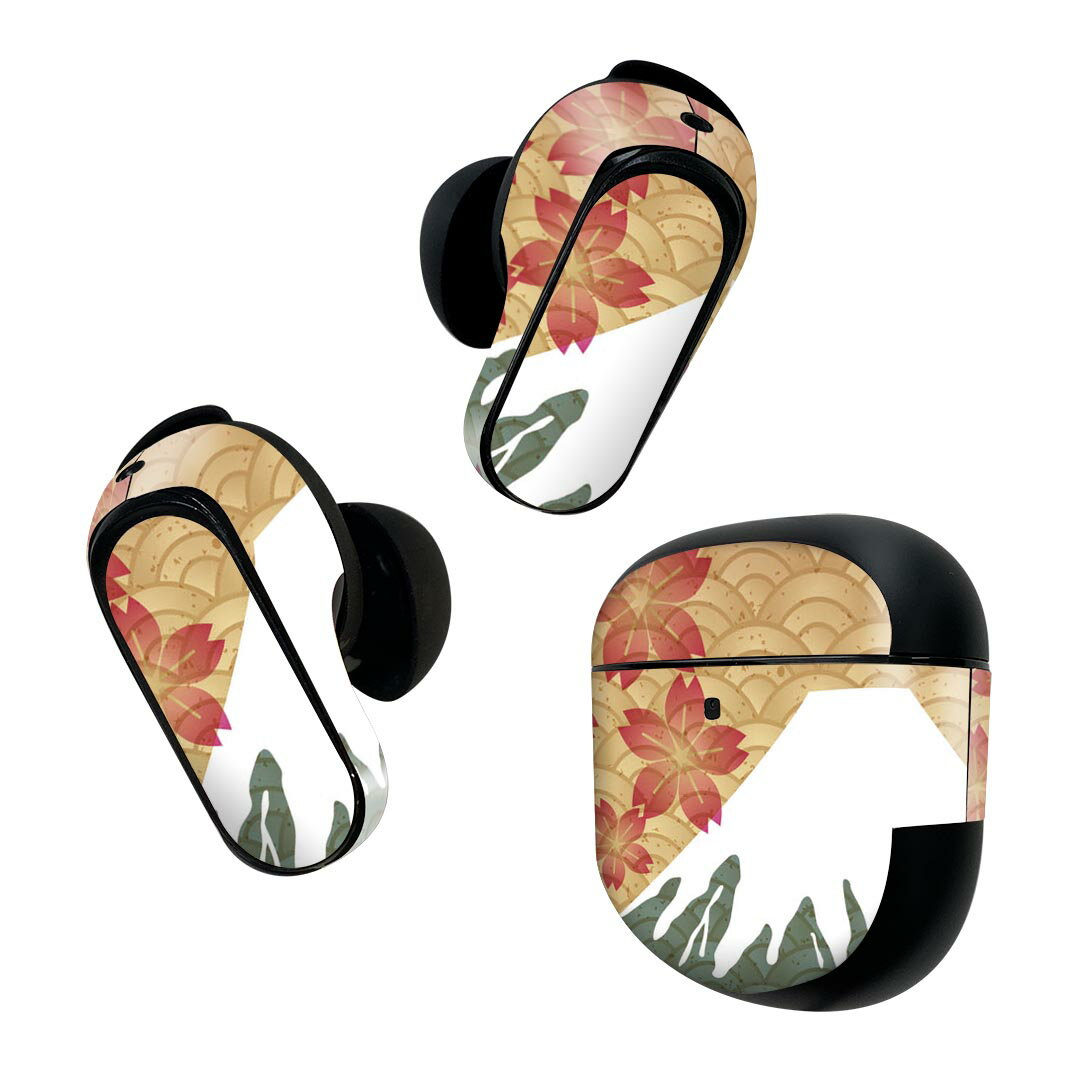 Bose QuietComfort Earbuds II 用 スキンシール ボーズ イヤバッズ2 用　ステッカー　本体3セット ケー..