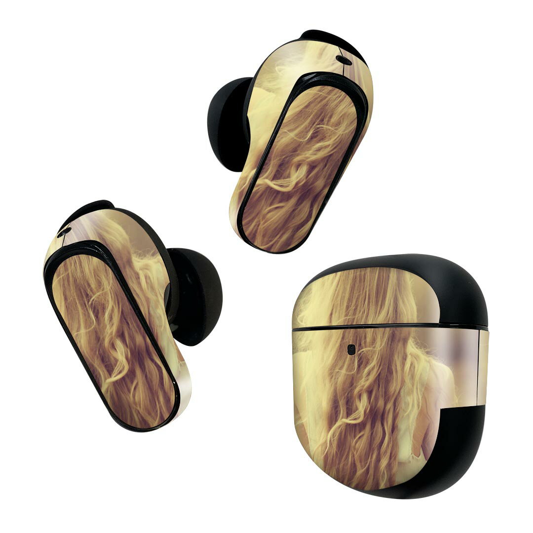 Bose QuietComfort Earbuds II 用 スキンシール ボーズ イヤバッズ2 用　ステッカー　本体3セット ケー..