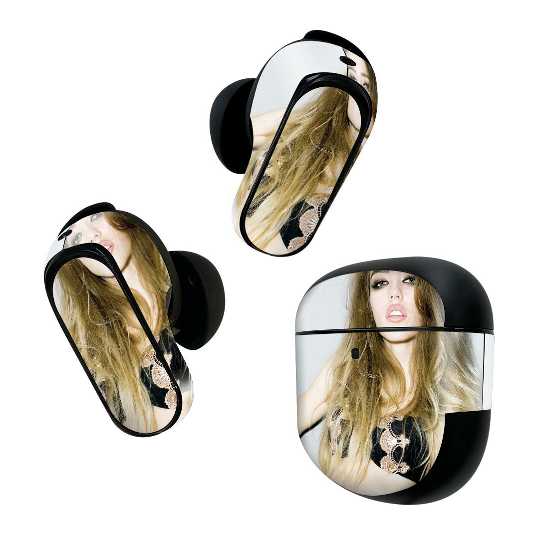 Bose QuietComfort Earbuds II 用 スキンシール ボーズ イヤバッズ2 用　ステッカー　本体3セット ケース1セット 保護 フィルム デコ おしゃれ　女性　 011538