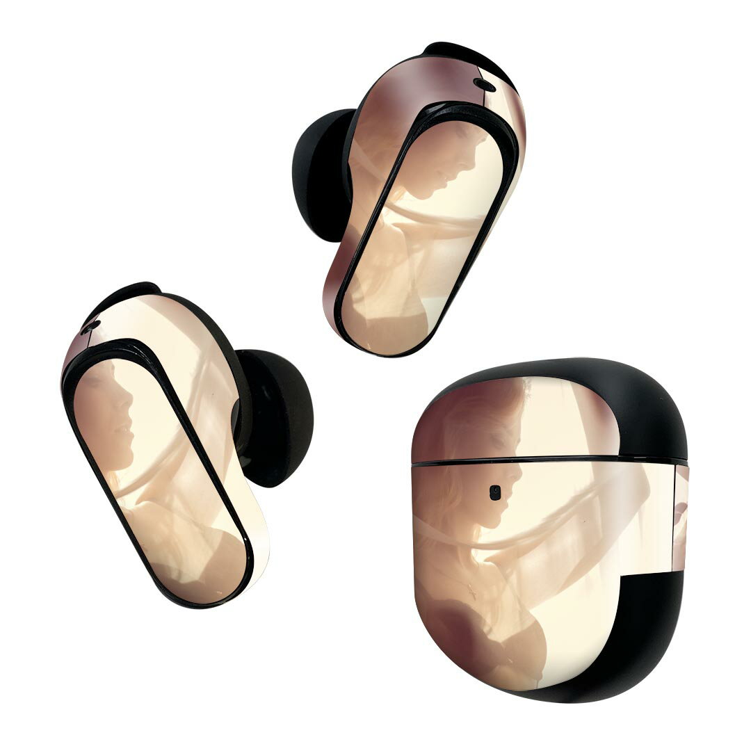 製品名 Bose QuietComfort Earbuds II 専用デザインスキンシール セット内容 Bose QuietComfort Earbuds II 専用シール　イヤホン（左右）3枚、充電ケース用シール 1枚AirPods第3世代専用です。第1?2世代、Proシリーズには対応していません。 商品特徴 再剥離性シートを素材に採用し、細かな位置調整がしやすく貼り直しが容易です。また、エアフリーでもありますので気泡が簡単に逃げるので、キレイに貼ることができます。専用の業務プリンターを使い、商品画像と遜色のない美しい印刷仕上がり。 注意事項 画像はサンプルですので、ご覧の環境によっては多少色味に違いを感じる場合がございます。 イメージと違った、モニターと色味が異なるという理由での交換や返金はご対応出来かねます。スキンシールのみの販売で、機器本体や充電ケース本体は付属しません。シワができた場合、ドライヤーなどで軽く温め、外側に向けてシワを伸ばすように貼ってください。初回貼付時の位置調整や貼り直しは可能ですが、しっかりと押し付けて接着させた後の再剥離、再利用は保証しておりません。また接着部に油分や汚れが付着しますと角の部分は剥がれやすくなりますので、貼付時はあまり触れないようにご注意ください。無地のセミグロスシートにデザインをプリントした商品で、デコなどの加工はございません。 凹凸や光沢があるように見えたり布地や金属を素材にしたように見える商品もありますが、デザインの図版によるものです。印刷時に微妙な画像のズレが生じる場合がございます。ご注文後に1点1点制作する受注生産品の為、不良品以外のご返品や交換は固くお断りします。 商品発送 完全受注生産のハンドメイド商品となりますので、既製品と比べて発送までお時間を頂いています。 基本的に決済確認後2~3営業日、最大で10営業日での発送となります。繁忙期や休業日明けの場合はさらに時間がかかる場合があります。 その際には別途メールにてご連絡致します。メール便の場合、発送日から到着までに2?4日ほどかかる場合が多く、紛失などの保障もご対応できかねます。あらかじめご了承下さい。
