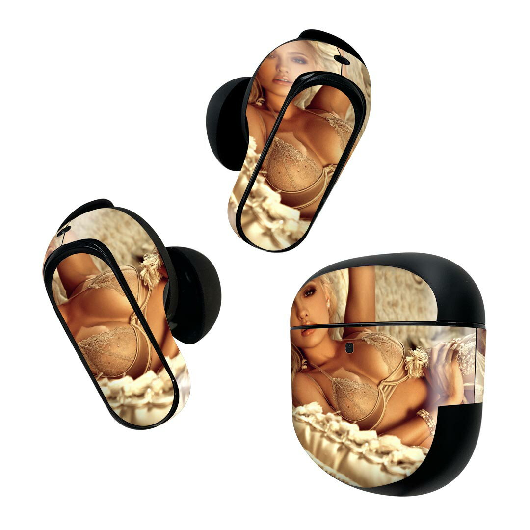 Bose QuietComfort Earbuds II 用 スキンシール ボーズ イヤバッズ2 用　ステッカー　本体3セット ケース1セット 保護 フィルム デコ おしゃれ　女性　 011562