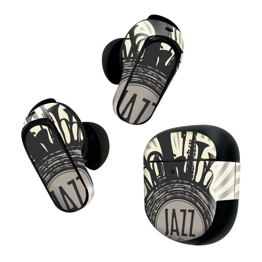 Bose QuietComfort Earbuds II 用 スキンシール ボーズ イヤバッズ2 用 ステッカー 本体3セット ケース1セット 保護 フィルム デコ 音楽 ジャズ 楽器 011667 Bose QuietComfort Earbuds II 用 スキンシール ボーズ イヤバッズ2 用 ステッカー 本体3セット ケース1セット 保護 フィルム デコ 音楽 ジャズ 楽器 011667