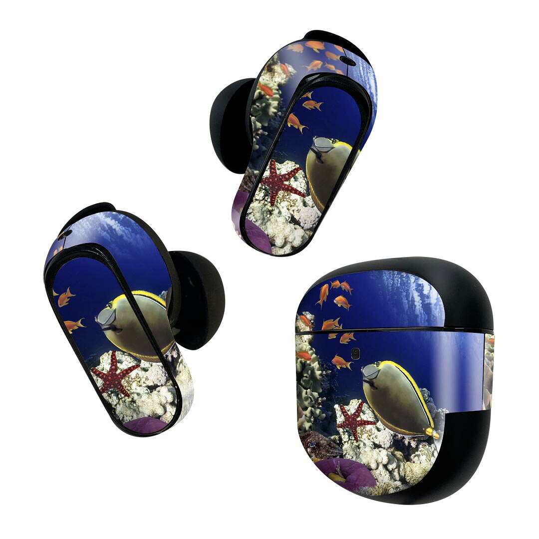 Bose QuietComfort Earbuds II 用 スキンシール ボーズ イヤバッズ2 用　ステッカ...
