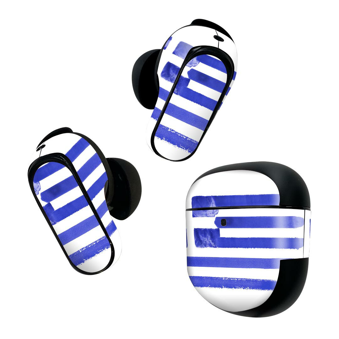 製品名 Bose QuietComfort Earbuds II 専用デザインスキンシール セット内容 Bose QuietComfort Earbuds II 専用シール　イヤホン（左右）3枚、充電ケース用シール 1枚AirPods第3世代専用です。第1?2世代、Proシリーズには対応していません。 商品特徴 再剥離性シートを素材に採用し、細かな位置調整がしやすく貼り直しが容易です。また、エアフリーでもありますので気泡が簡単に逃げるので、キレイに貼ることができます。専用の業務プリンターを使い、商品画像と遜色のない美しい印刷仕上がり。 注意事項 画像はサンプルですので、ご覧の環境によっては多少色味に違いを感じる場合がございます。 イメージと違った、モニターと色味が異なるという理由での交換や返金はご対応出来かねます。スキンシールのみの販売で、機器本体や充電ケース本体は付属しません。シワができた場合、ドライヤーなどで軽く温め、外側に向けてシワを伸ばすように貼ってください。初回貼付時の位置調整や貼り直しは可能ですが、しっかりと押し付けて接着させた後の再剥離、再利用は保証しておりません。また接着部に油分や汚れが付着しますと角の部分は剥がれやすくなりますので、貼付時はあまり触れないようにご注意ください。無地のセミグロスシートにデザインをプリントした商品で、デコなどの加工はございません。 凹凸や光沢があるように見えたり布地や金属を素材にしたように見える商品もありますが、デザインの図版によるものです。印刷時に微妙な画像のズレが生じる場合がございます。ご注文後に1点1点制作する受注生産品の為、不良品以外のご返品や交換は固くお断りします。 商品発送 完全受注生産のハンドメイド商品となりますので、既製品と比べて発送までお時間を頂いています。 基本的に決済確認後2~3営業日、最大で10営業日での発送となります。繁忙期や休業日明けの場合はさらに時間がかかる場合があります。 その際には別途メールにてご連絡致します。メール便の場合、発送日から到着までに2?4日ほどかかる場合が多く、紛失などの保障もご対応できかねます。あらかじめご了承下さい。