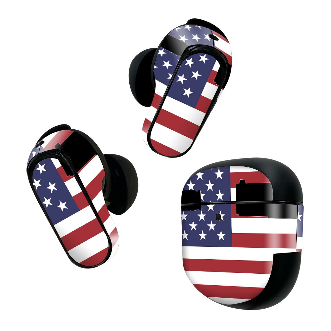 製品名 Bose QuietComfort Earbuds II 専用デザインスキンシール セット内容 Bose QuietComfort Earbuds II 専用シール　イヤホン（左右）3枚、充電ケース用シール 1枚AirPods第3世代専用です。第1?2世代、Proシリーズには対応していません。 商品特徴 再剥離性シートを素材に採用し、細かな位置調整がしやすく貼り直しが容易です。また、エアフリーでもありますので気泡が簡単に逃げるので、キレイに貼ることができます。専用の業務プリンターを使い、商品画像と遜色のない美しい印刷仕上がり。 注意事項 画像はサンプルですので、ご覧の環境によっては多少色味に違いを感じる場合がございます。 イメージと違った、モニターと色味が異なるという理由での交換や返金はご対応出来かねます。スキンシールのみの販売で、機器本体や充電ケース本体は付属しません。シワができた場合、ドライヤーなどで軽く温め、外側に向けてシワを伸ばすように貼ってください。初回貼付時の位置調整や貼り直しは可能ですが、しっかりと押し付けて接着させた後の再剥離、再利用は保証しておりません。また接着部に油分や汚れが付着しますと角の部分は剥がれやすくなりますので、貼付時はあまり触れないようにご注意ください。無地のセミグロスシートにデザインをプリントした商品で、デコなどの加工はございません。 凹凸や光沢があるように見えたり布地や金属を素材にしたように見える商品もありますが、デザインの図版によるものです。印刷時に微妙な画像のズレが生じる場合がございます。ご注文後に1点1点制作する受注生産品の為、不良品以外のご返品や交換は固くお断りします。 商品発送 完全受注生産のハンドメイド商品となりますので、既製品と比べて発送までお時間を頂いています。 基本的に決済確認後2~3営業日、最大で10営業日での発送となります。繁忙期や休業日明けの場合はさらに時間がかかる場合があります。 その際には別途メールにてご連絡致します。メール便の場合、発送日から到着までに2?4日ほどかかる場合が多く、紛失などの保障もご対応できかねます。あらかじめご了承下さい。