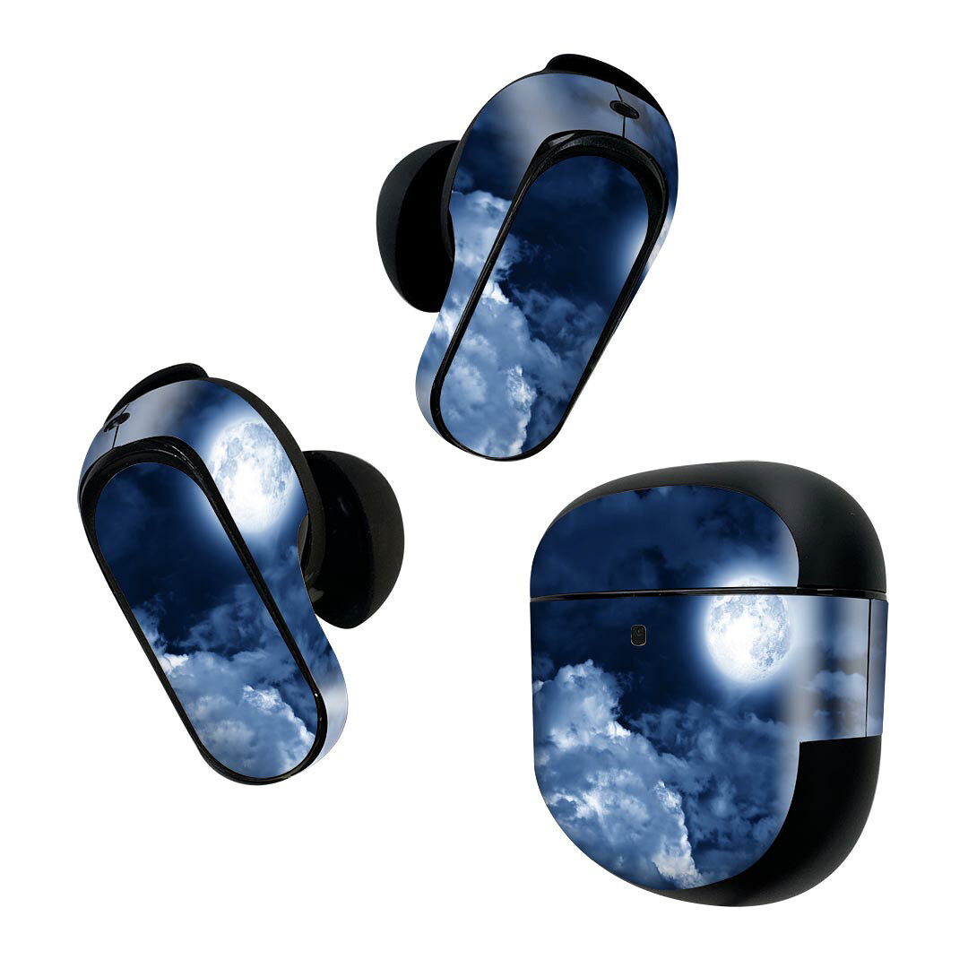 製品名 Bose QuietComfort Earbuds II 専用デザインスキンシール セット内容 Bose QuietComfort Earbuds II 専用シール　イヤホン（左右）3枚、充電ケース用シール 1枚AirPods第3世代専用です。第1?2世代、Proシリーズには対応していません。 商品特徴 再剥離性シートを素材に採用し、細かな位置調整がしやすく貼り直しが容易です。また、エアフリーでもありますので気泡が簡単に逃げるので、キレイに貼ることができます。専用の業務プリンターを使い、商品画像と遜色のない美しい印刷仕上がり。 注意事項 画像はサンプルですので、ご覧の環境によっては多少色味に違いを感じる場合がございます。 イメージと違った、モニターと色味が異なるという理由での交換や返金はご対応出来かねます。スキンシールのみの販売で、機器本体や充電ケース本体は付属しません。シワができた場合、ドライヤーなどで軽く温め、外側に向けてシワを伸ばすように貼ってください。初回貼付時の位置調整や貼り直しは可能ですが、しっかりと押し付けて接着させた後の再剥離、再利用は保証しておりません。また接着部に油分や汚れが付着しますと角の部分は剥がれやすくなりますので、貼付時はあまり触れないようにご注意ください。無地のセミグロスシートにデザインをプリントした商品で、デコなどの加工はございません。 凹凸や光沢があるように見えたり布地や金属を素材にしたように見える商品もありますが、デザインの図版によるものです。印刷時に微妙な画像のズレが生じる場合がございます。ご注文後に1点1点制作する受注生産品の為、不良品以外のご返品や交換は固くお断りします。 商品発送 完全受注生産のハンドメイド商品となりますので、既製品と比べて発送までお時間を頂いています。 基本的に決済確認後2~3営業日、最大で10営業日での発送となります。繁忙期や休業日明けの場合はさらに時間がかかる場合があります。 その際には別途メールにてご連絡致します。メール便の場合、発送日から到着までに2?4日ほどかかる場合が多く、紛失などの保障もご対応できかねます。あらかじめご了承下さい。