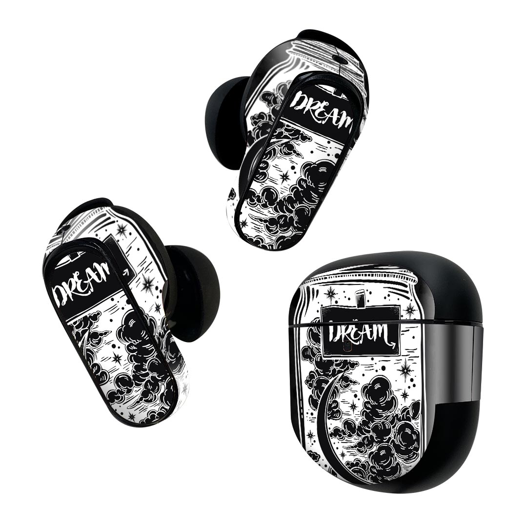 Bose QuietComfort Earbuds II 用 スキンシール ボーズ イヤバッズ2 用　ステッカ...